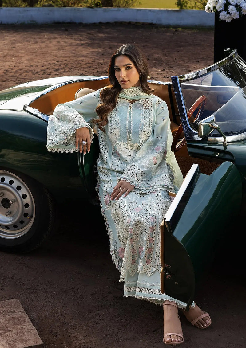Kahf Premium | Luxury Lawn 25 | KLR-2B Garnet by Kahf Premium - Designer Dress - Type: Ladies Clothes - Available at Libayah - 100% Original