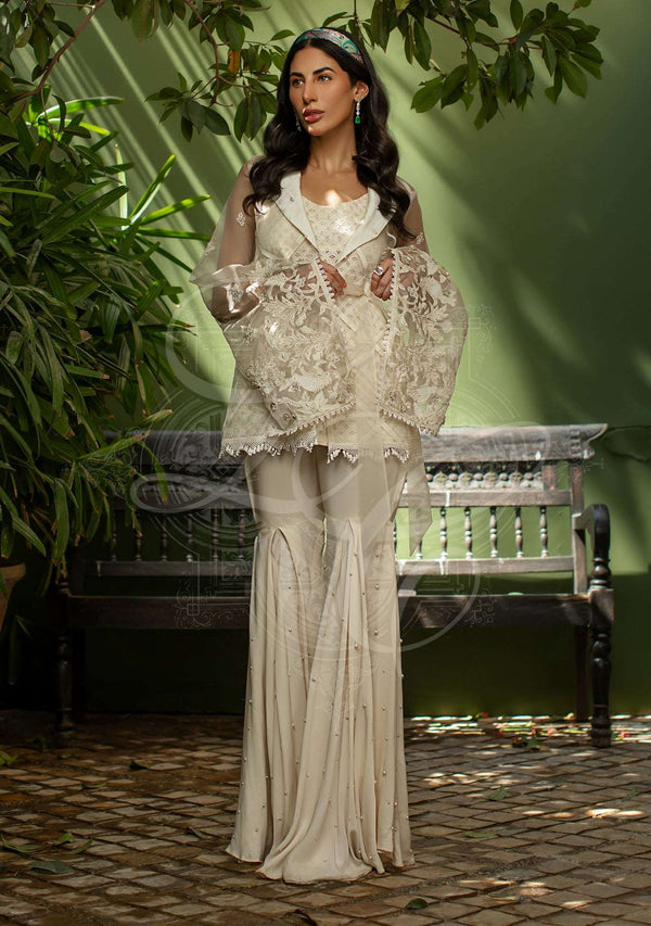 Afrozeh | Basic Pret 26 RTW | NACRE by Afrozeh - Designer Dress  - Type : Ladies Clothes - Available at Libayah - 100% Original 
