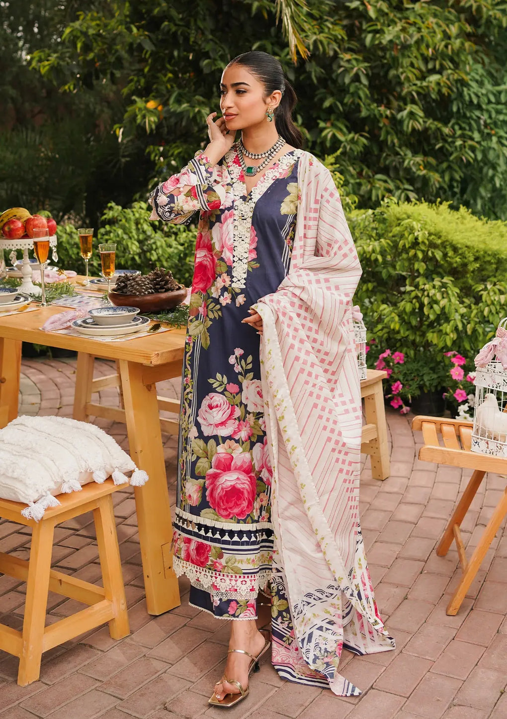 Elaf Premium | Printed Collection 24 | EEP-05B - Amica by Elaf Premium - Designer Dress - Type: Ladies Clothes - Available at Libayah - 100% Original