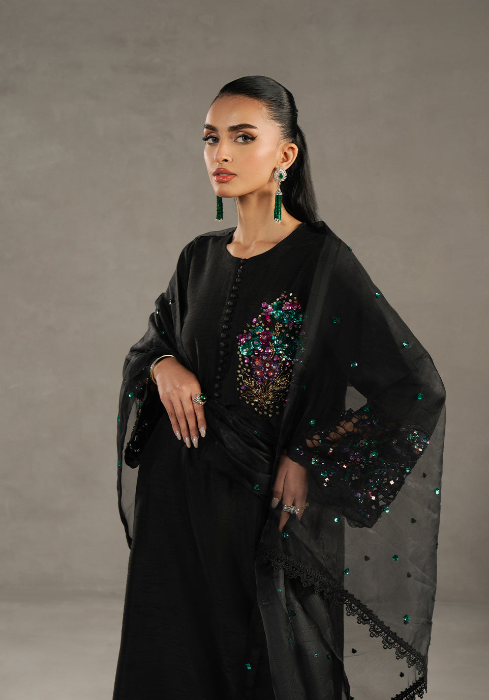 Zarqash | Silk Edit | ZQS 014 DELLA by Zarqash - Designer Dress - Type: Ladies Clothes - Available at Libayah - 100% Original