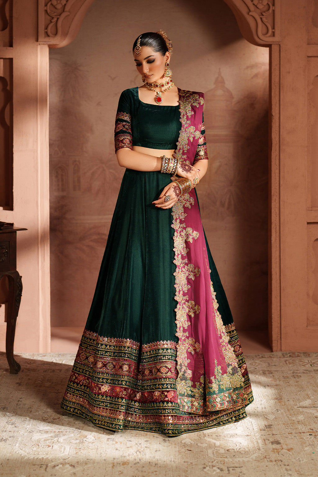 Iznik | Velvet 25 | IV-65 Embroidered Velvet by Iznik - Designer Dress - Type : Ladies Clothes - Available at Libayah - 100% Original 