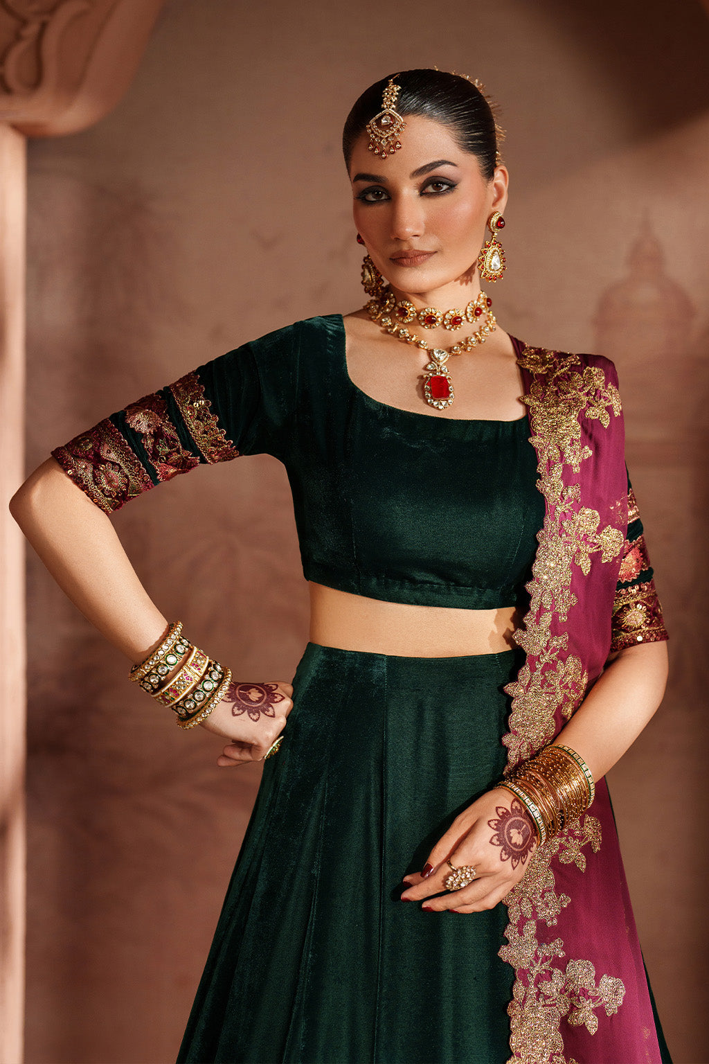 Iznik | Velvet 25 | IV-65 Embroidered Velvet by Iznik - Designer Dress - Type : Ladies Clothes - Available at Libayah - 100% Original 