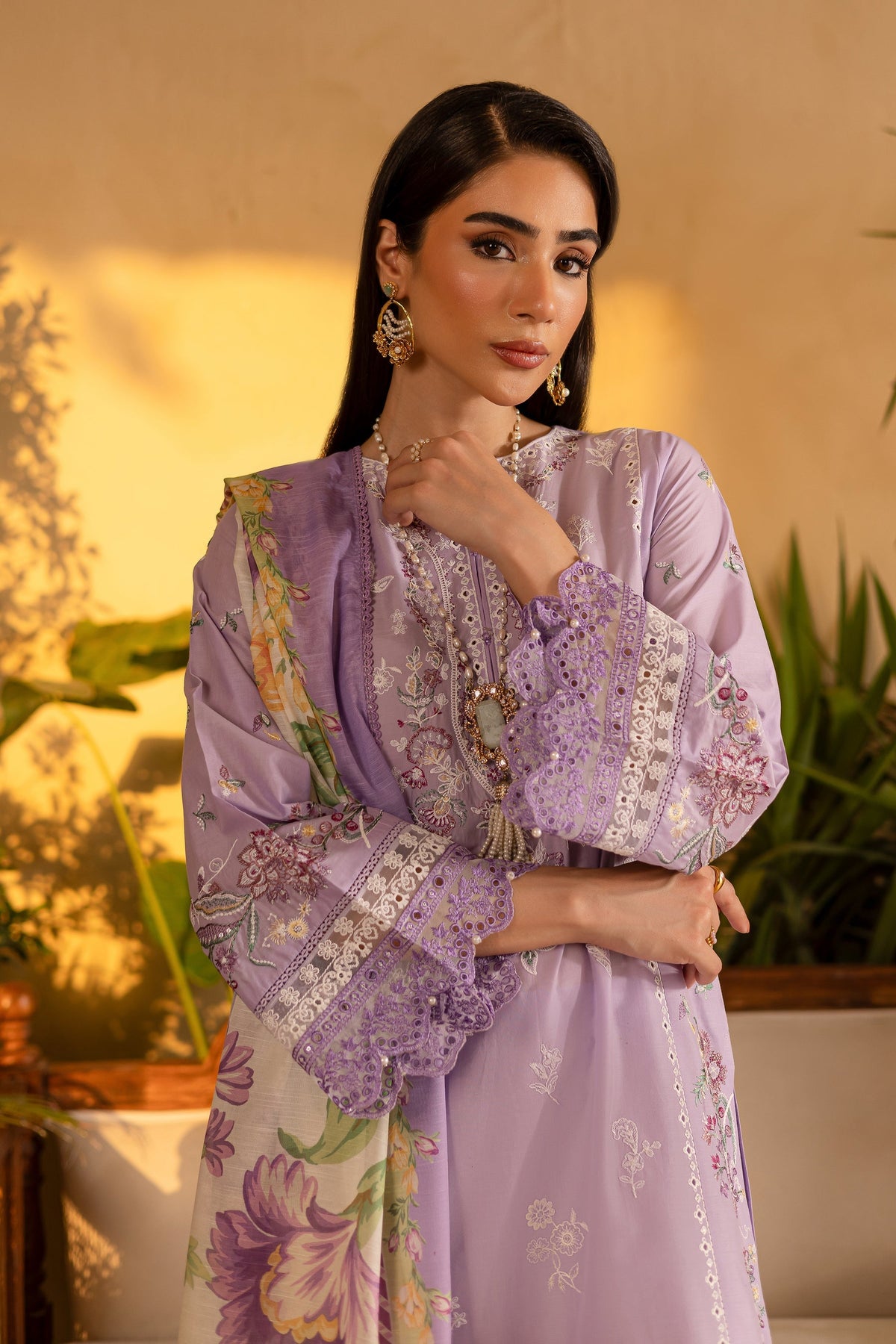 Batik | Nyra Embroidered Summer Solids | Rufna by Batik - Designer Dress - Type: Ladies Clothes - Available at Libayah - 100% Original