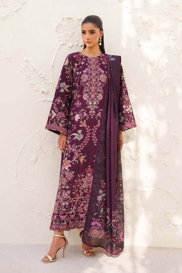 Baroque | Formals Collection | EMBROIDERED RAW SILK UF-4382 by Baroque - Designer Dress  - Type : Ladies Clothes - Available at Libayah - 100% Original 