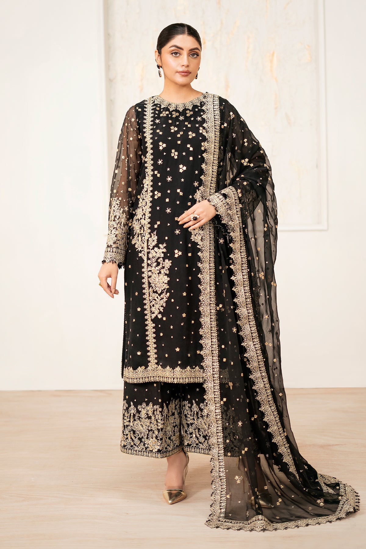 Baroque | Formal Collection |UF-4038 by Baroque - Designer Dress  - Type : Ladies Clothes - Available at Libayah - 100% Original 