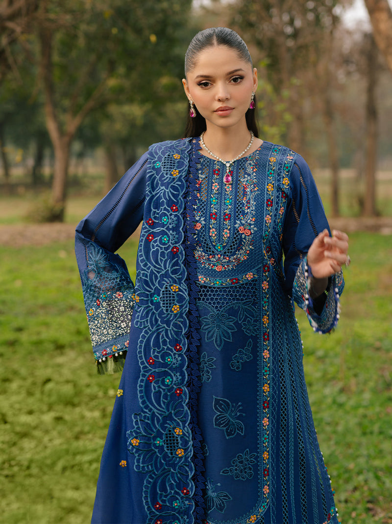 Bin Ilyas | Freesia Embroidered Lawn 25 | 102 - B by Bin Ilyas - Designer Dress - Type: Ladies Clothes - Available at Libayah - 100% Original