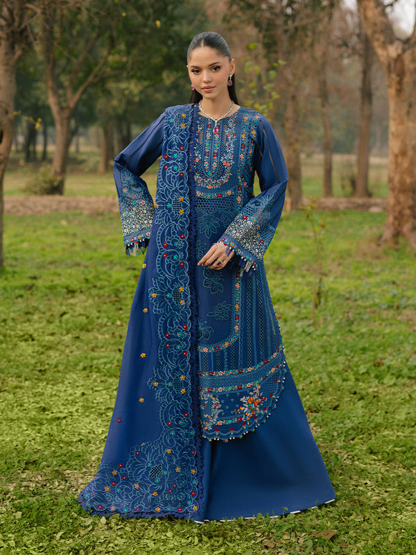 Bin Ilyas | Freesia Embroidered Lawn 25 | 102 - B by Bin Ilyas - Designer Dress - Type: Ladies Clothes - Available at Libayah - 100% Original
