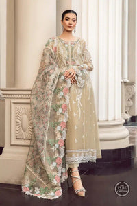 Maria B | Luxury Chiffon Collection | Coffee