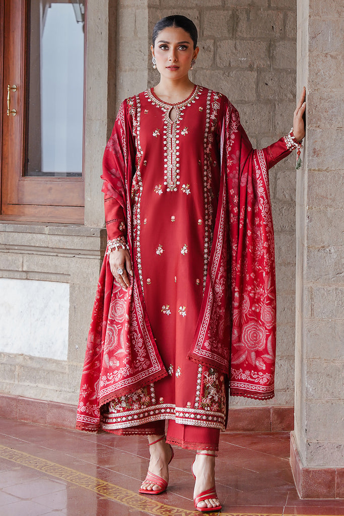 Cross Stitch | Satin De Luxe | RUBY WHISPER by Cross Stitch - Designer Dress - Type: Luxury - Available at Libayah - 100% Original