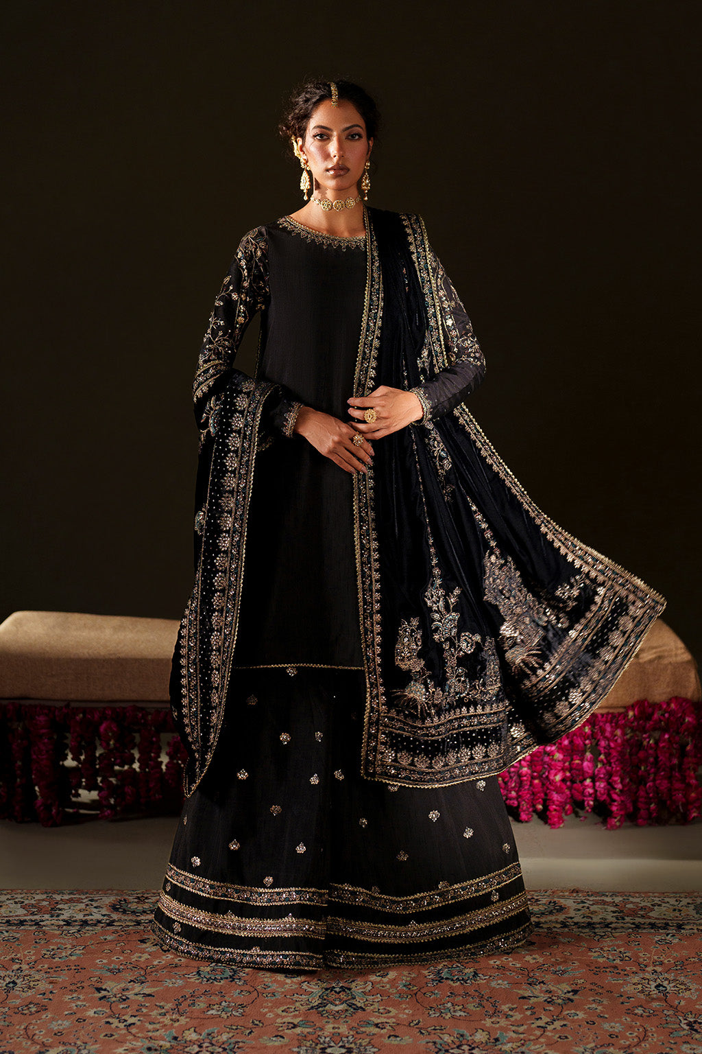 Iznik | Velvet 25 | IV-72 Embroidered Velvet by Iznik - Designer Dress - Type : Ladies Clothes - Available at Libayah - 100% Original 