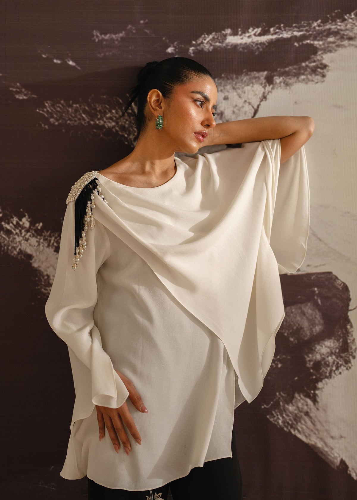 Mahgul | Eye of Cemal | Ivory Indulgence by Mahgul - Designer Dress - Type: Ladies Clothes - Available at Libayah - 100% Original