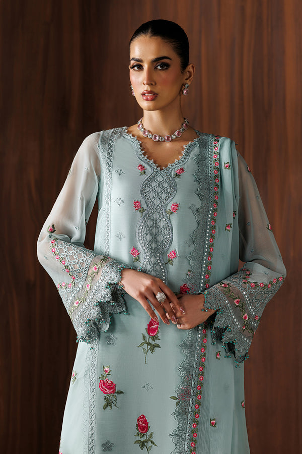 Baroque | Formals Collection | EMBROIDERED CHIFFON UF-4438 by Baroque - Designer Dress  - Type : Ladies Clothes - Available at Libayah - 100% Original 