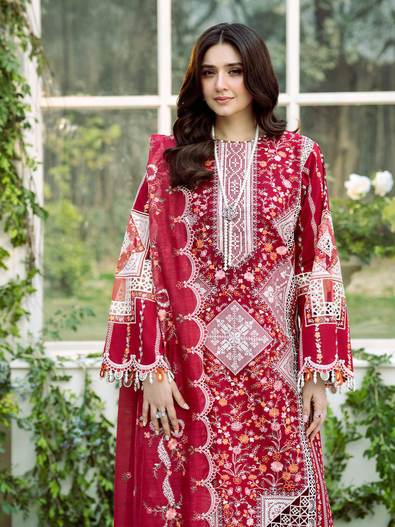 Bin Ilyas | Freesia Embroidered Lawn 25 | 103 - A by Bin Ilyas - Designer Dress - Type: Ladies Clothes - Available at Libayah - 100% Original