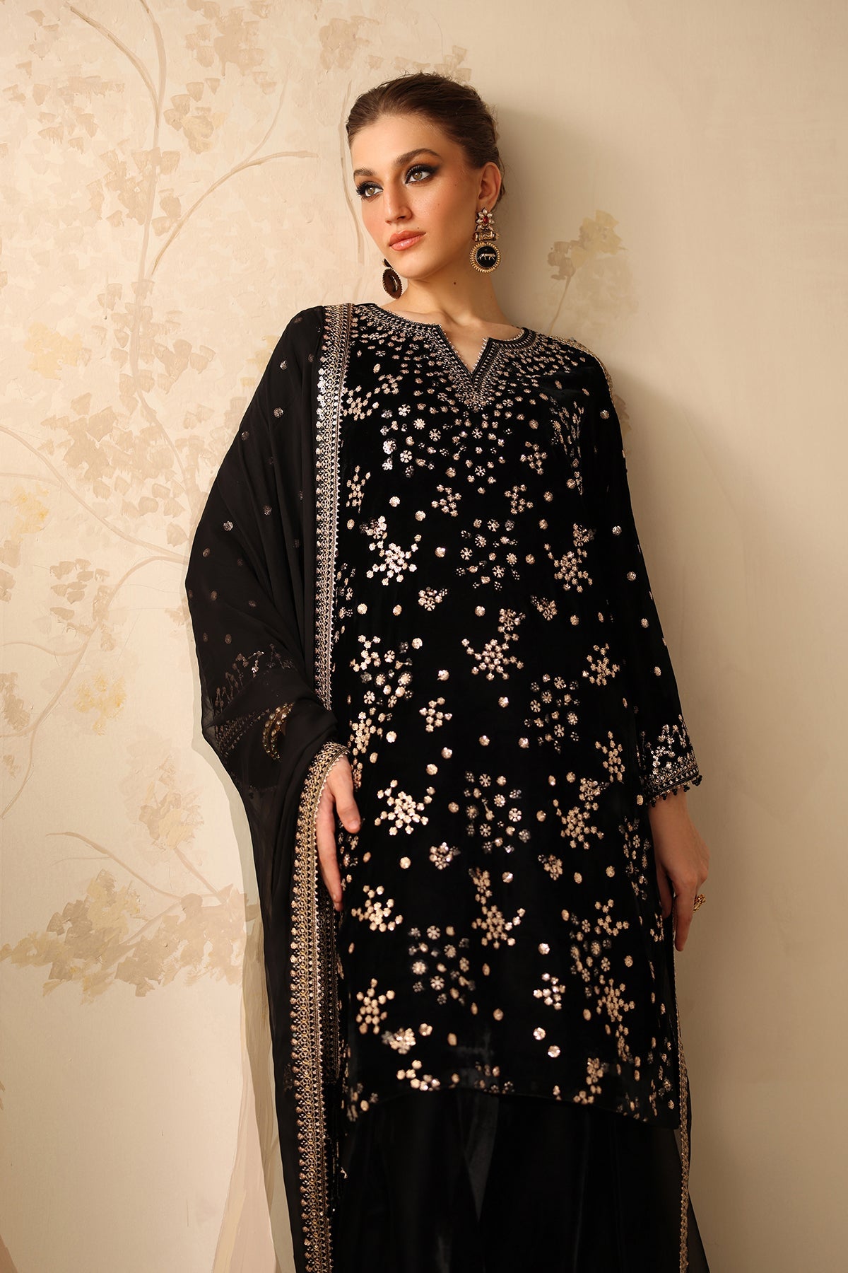 Baroque | Velvet 25 | UF-4316 by Baroque - Designer Dress  - Type : Ladies Clothes - Available at Libayah - 100% Original 