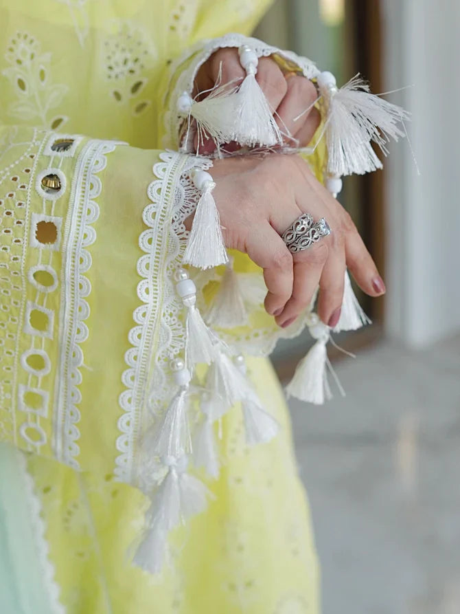 Faiza Faisal | Maya Luxury Lawn | Derya by Faiza Faisal - Designer Dress - Type: Ladies Clothes - Available at Libayah - 100% Original