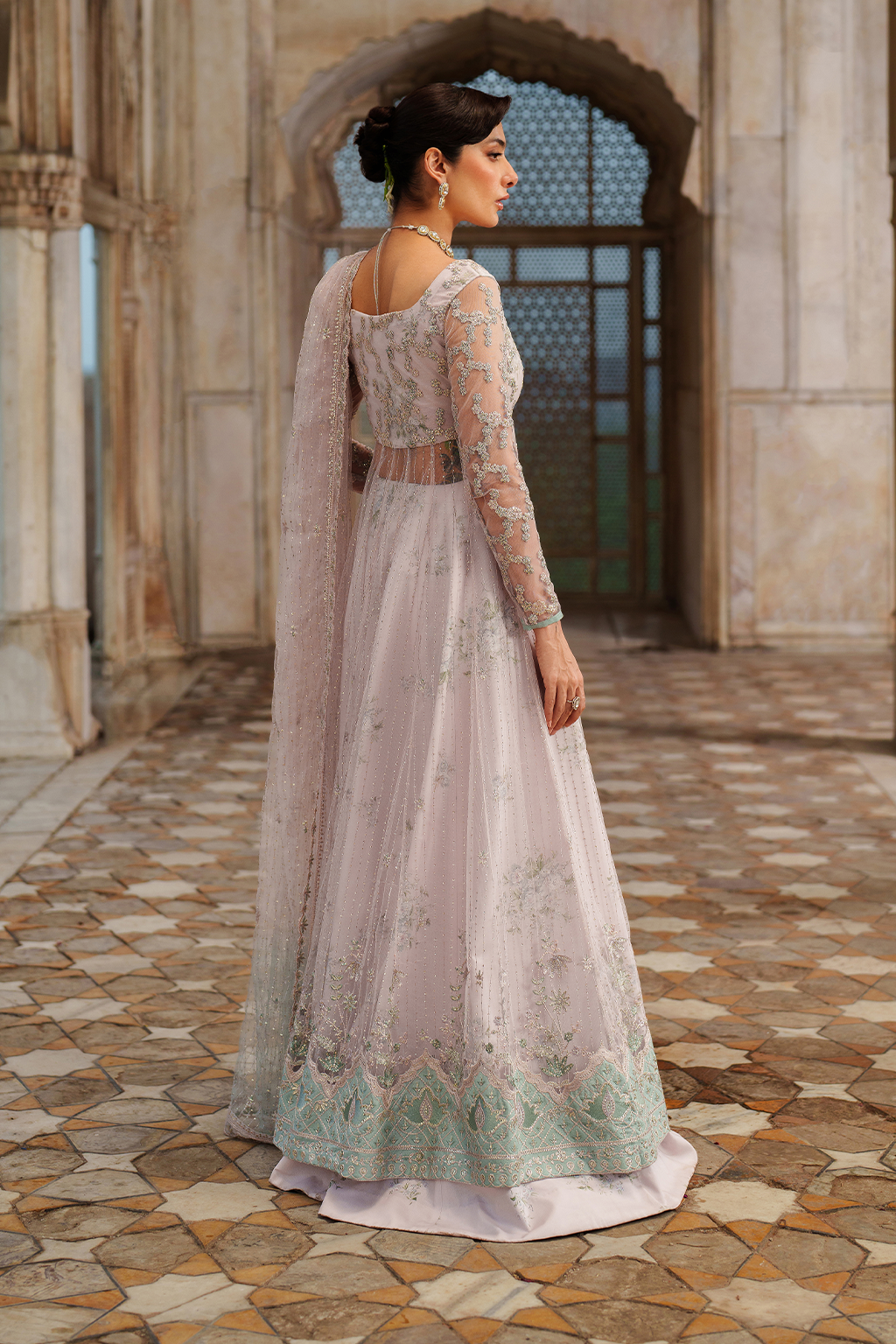 Iznik | Festive Formal | UE-552 Embroidered Net by Iznik - Designer Dress  - Type : Ladies Clothes - Available at Libayah - 100% Original 