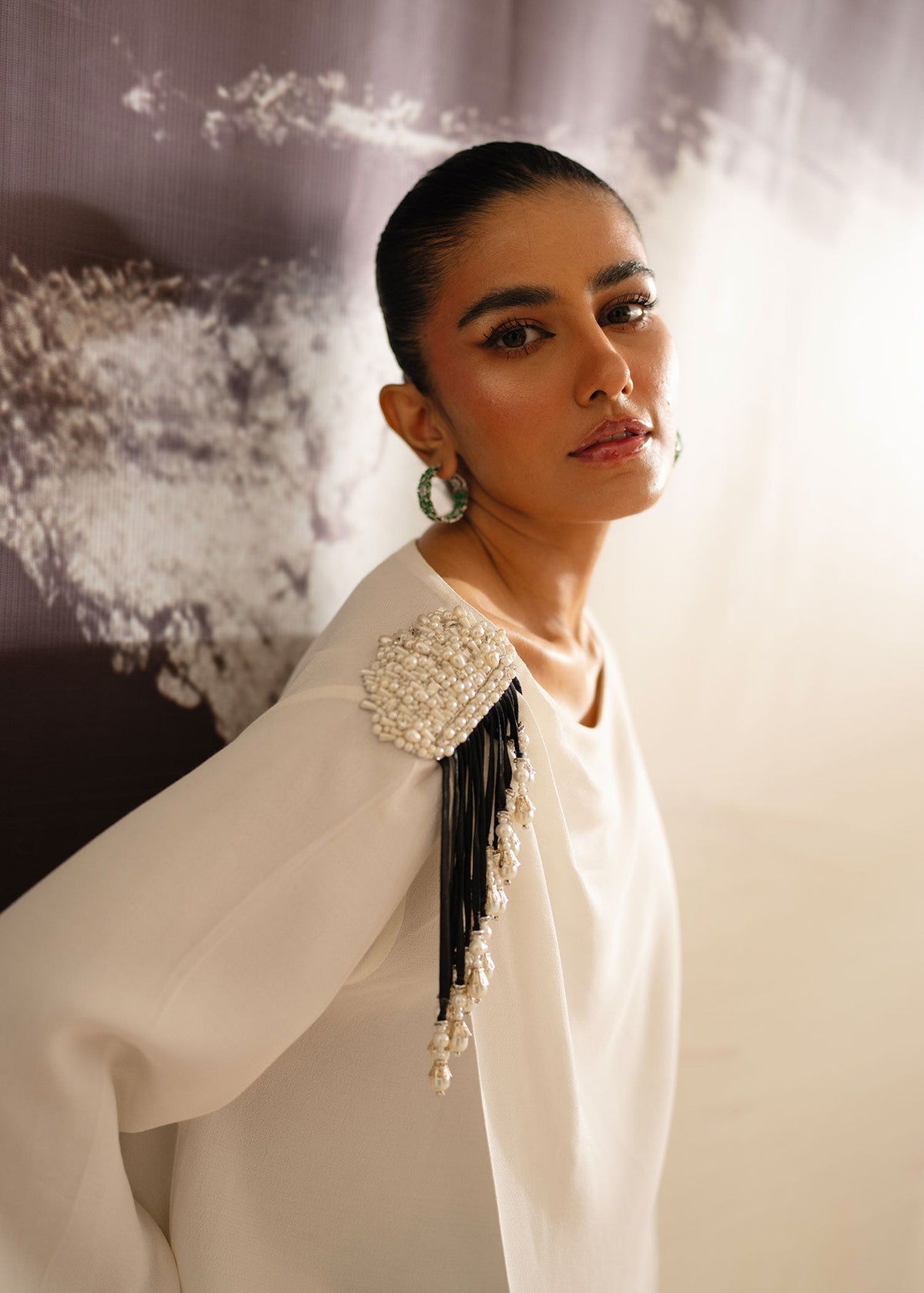 Mahgul | Eye of Cemal | Ivory Indulgence by Mahgul - Designer Dress - Type: Ladies Clothes - Available at Libayah - 100% Original