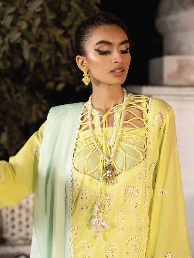 Faiza Faisal | Maya Luxury Lawn | Derya by Faiza Faisal - Designer Dress - Type: Ladies Clothes - Available at Libayah - 100% Original