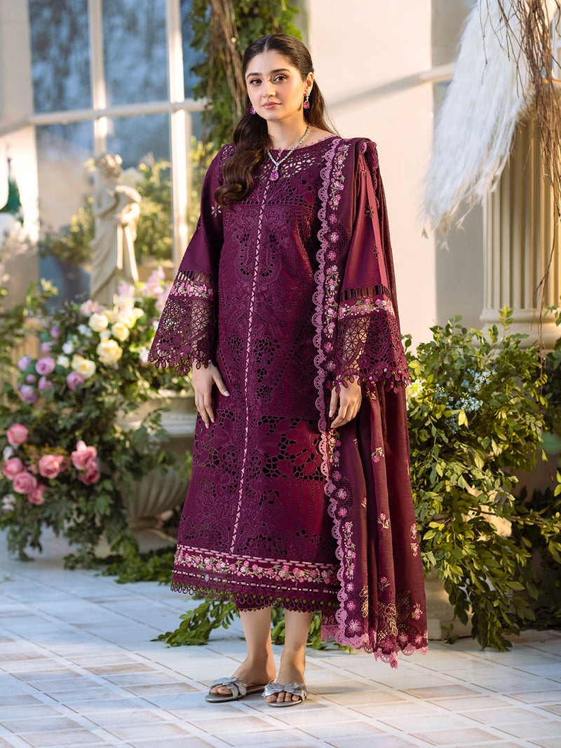 Bin Ilyas | Freesia Embroidered Lawn 25 | 106 - A by Bin Ilyas - Designer Dress - Type: Ladies Clothes - Available at Libayah - 100% Original