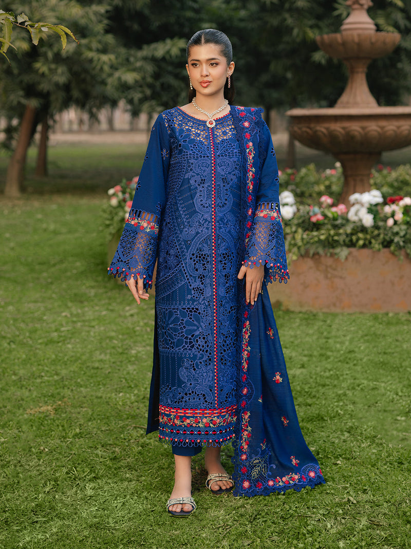 Bin Ilyas | Freesia Embroidered Lawn 25 | 106 - B by Bin Ilyas - Designer Dress - Type: Ladies Clothes - Available at Libayah - 100% Original