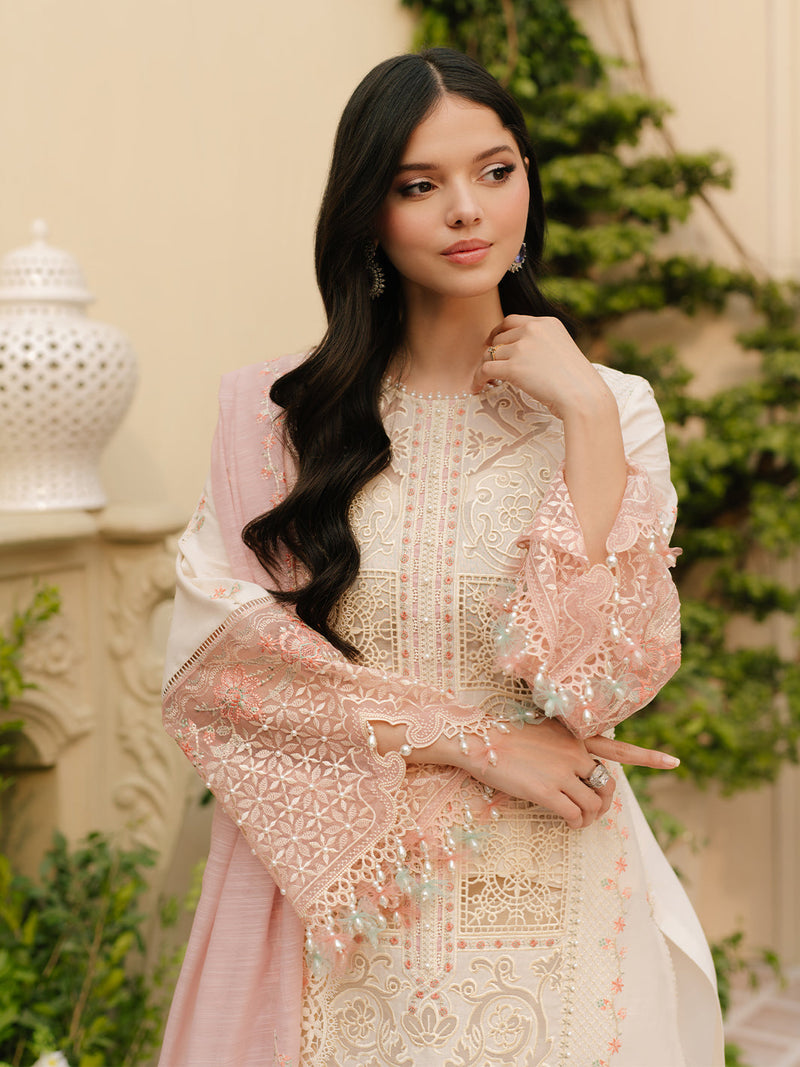 Bin Ilyas | Freesia Embroidered Lawn 25 | 107 - B by Bin Ilyas - Designer Dress - Type: Ladies Clothes - Available at Libayah - 100% Original