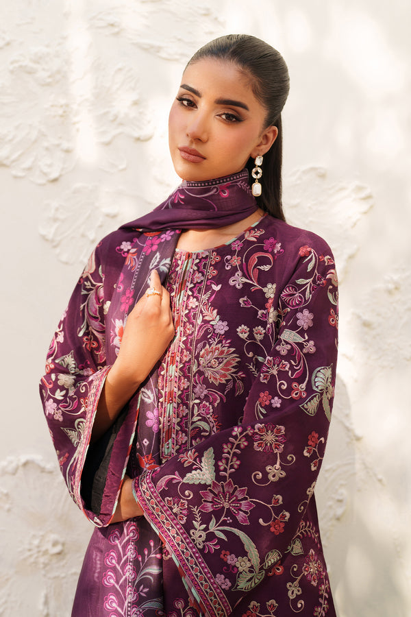 Baroque | Formals Collection | EMBROIDERED RAW SILK UF-4382 by Baroque - Designer Dress  - Type : Ladies Clothes - Available at Libayah - 100% Original 