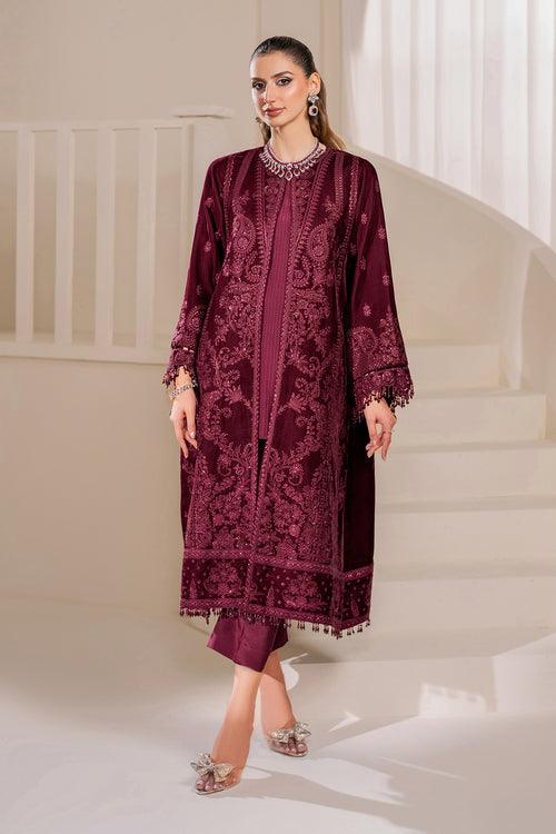 Baroque | Velvet 25 | UF-758 by Baroque - Designer Dress  - Type : Ladies Clothes - Available at Libayah - 100% Original 
