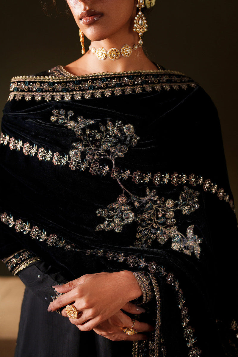 Iznik | Velvet 25 | IV-72 Embroidered Velvet by Iznik - Designer Dress - Type : Ladies Clothes - Available at Libayah - 100% Original 