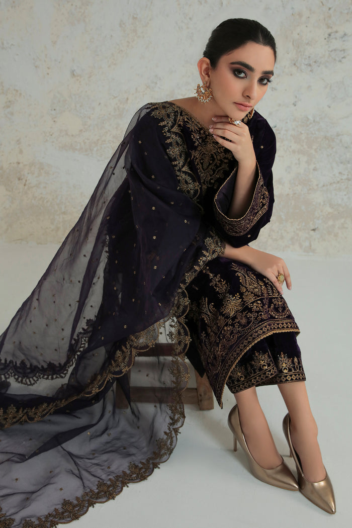 Baroque | Velvet 25 | UF-239 by Baroque - Designer Dress  - Type : Ladies Clothes - Available at Libayah - 100% Original 