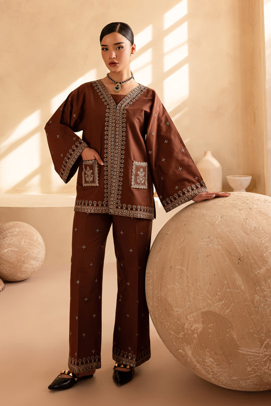 Batik | Boho | Cognac 3Pc by Batik - Designer Dress - Type: Ladies Clothes - Available at Libayah - 100% Original