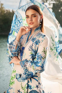 Maria B | M Prints 25 | MPT-2510-B by Maria B - Designer Dress - Type: Ladies Clothes - Available at Libayah - 100% Original