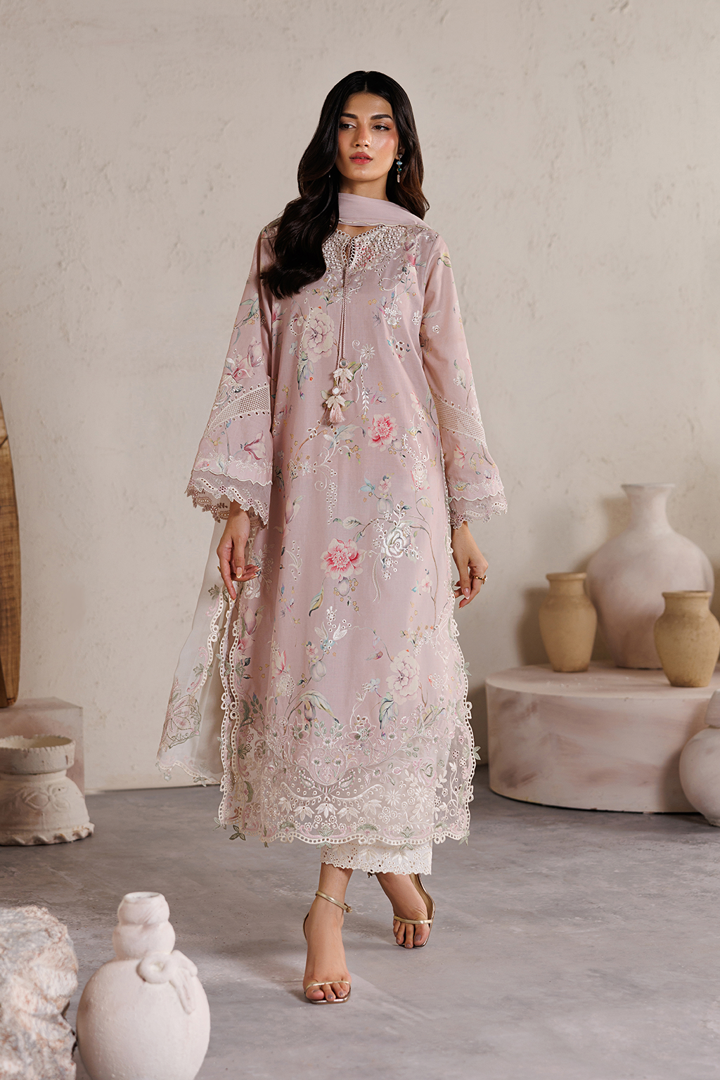 Iznik | Festive lawn 26 | IBE-12 Embroidered Lawn by Iznik - Designer Dress  - Type : Ladies Clothes - Available at Libayah - 100% Original 