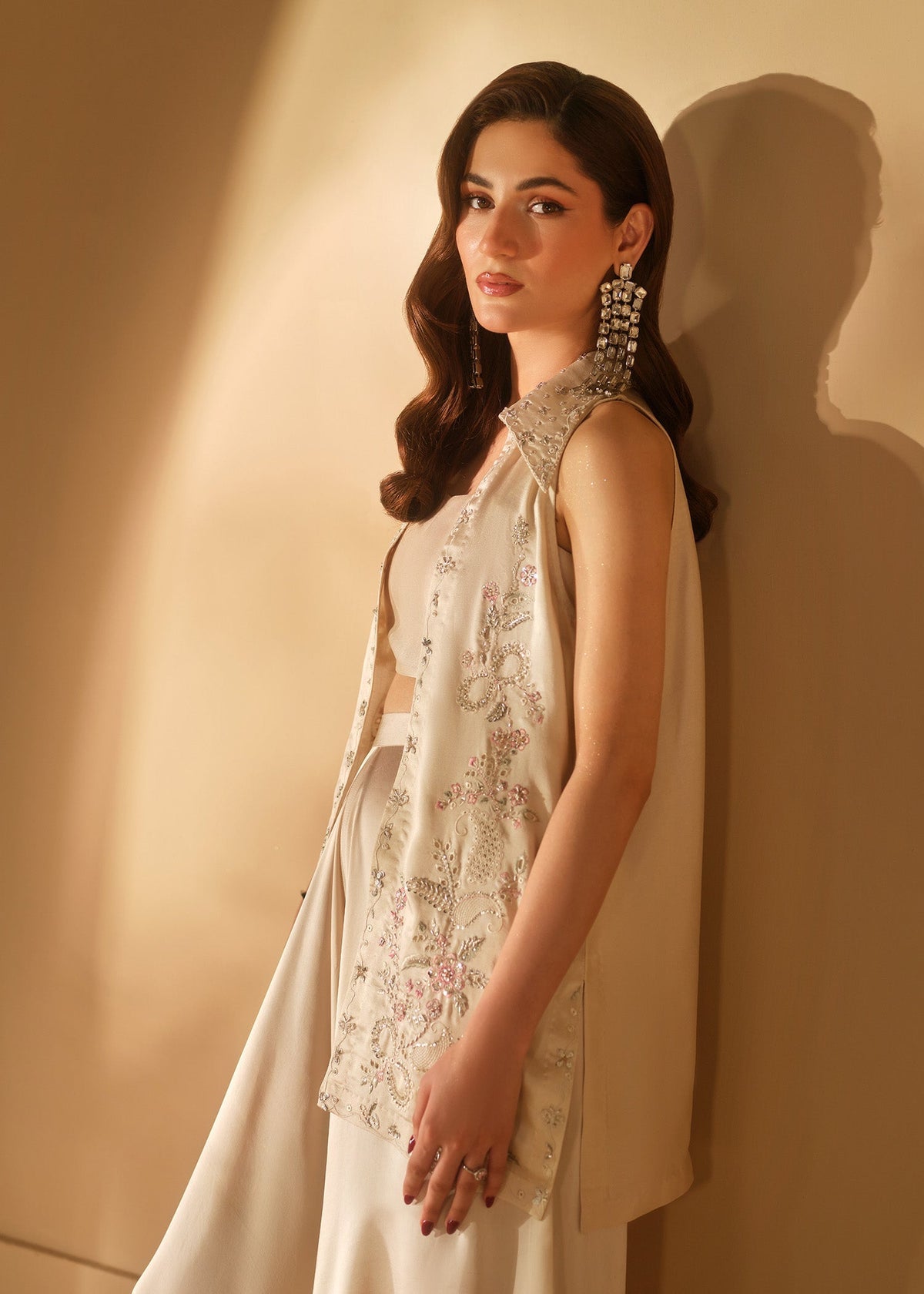 Mahum Asad | The Shadow Line | Silhouette by Mahum Asad - Designer Dress  - Type : Ladies Clothes - Available at Libayah - 100% Original 