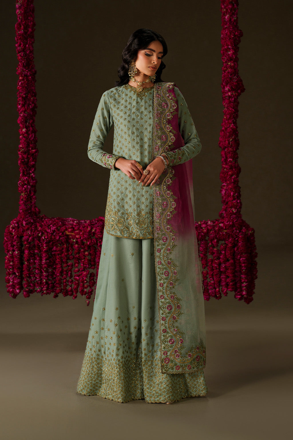 Iznik | Velvet 25 | IV-73 Embroidered Velvet by Iznik - Designer Dress - Type : Ladies Clothes - Available at Libayah - 100% Original 