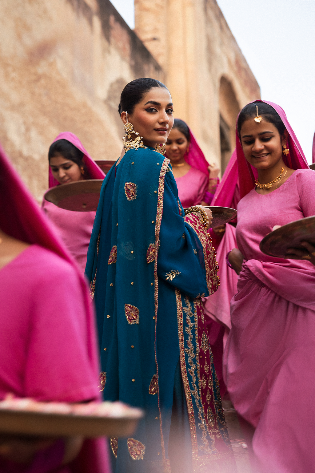 Emaan Adeel | The Empress Wedding Formals | VELANIS by Emaan Adeel - Designer Dress  - Type : Ladies Clothes - Available at Libayah - 100% Original 
