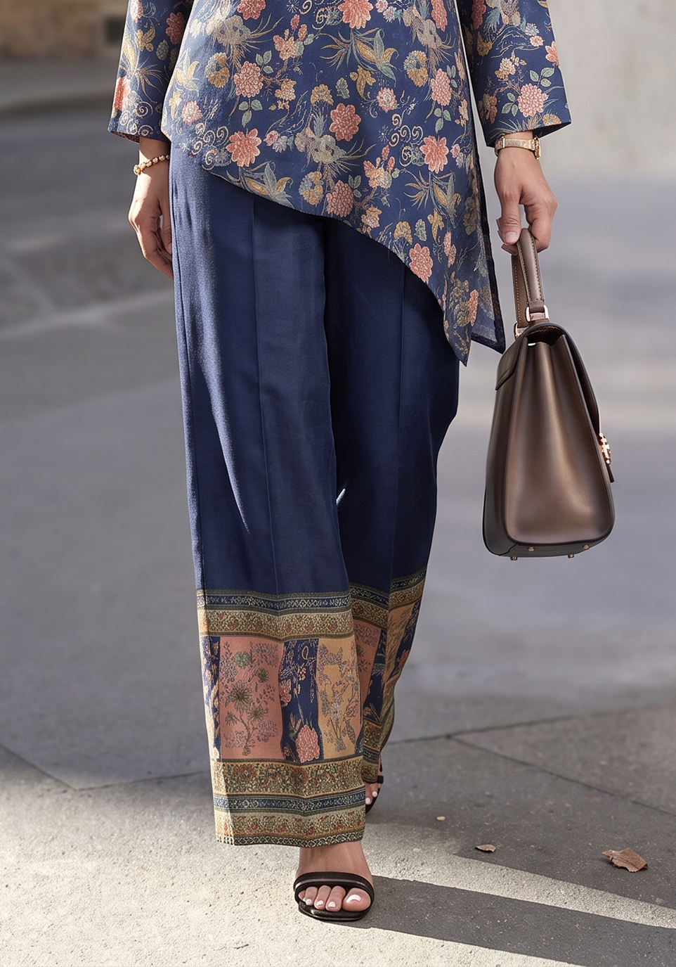 Zarqash | Silk Edit 26 | Indigo Reverie by Zarqash - Designer Dress  - Type : Ladies Clothes - Available at Libayah - 100% Original 