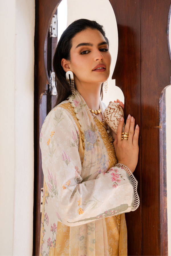 Aabyaan | Shezlin Chikankari 26 | NURAYA (AZ-10) by Aabyaan - Designer Dress - Type : Luxury Dress - Available at Libayah - 100% Original