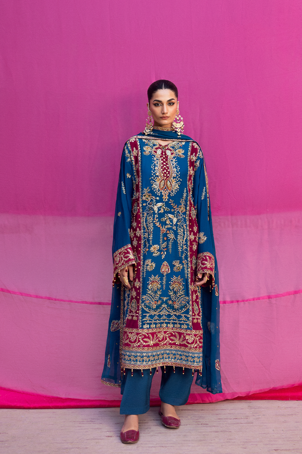 Emaan Adeel | The Empress Wedding Formals | VELANIS by Emaan Adeel - Designer Dress  - Type : Ladies Clothes - Available at Libayah - 100% Original 