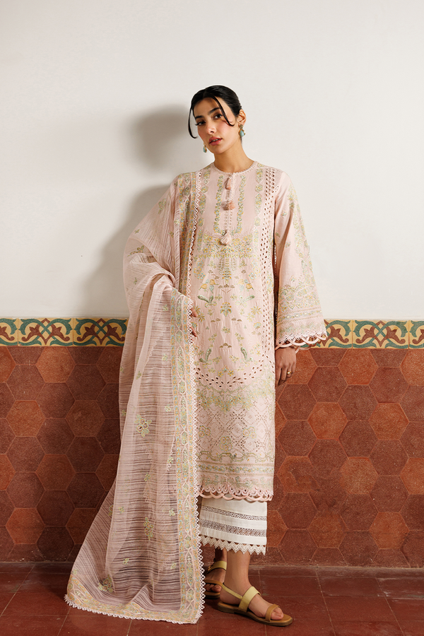 Emaan Adeel | Mirabelle Festive Luxury Lawn | ORCHID ROYALE by Emaan Adeel - Designer Dress  - Type : Ladies Clothes - Available at Libayah - 100% Original 
