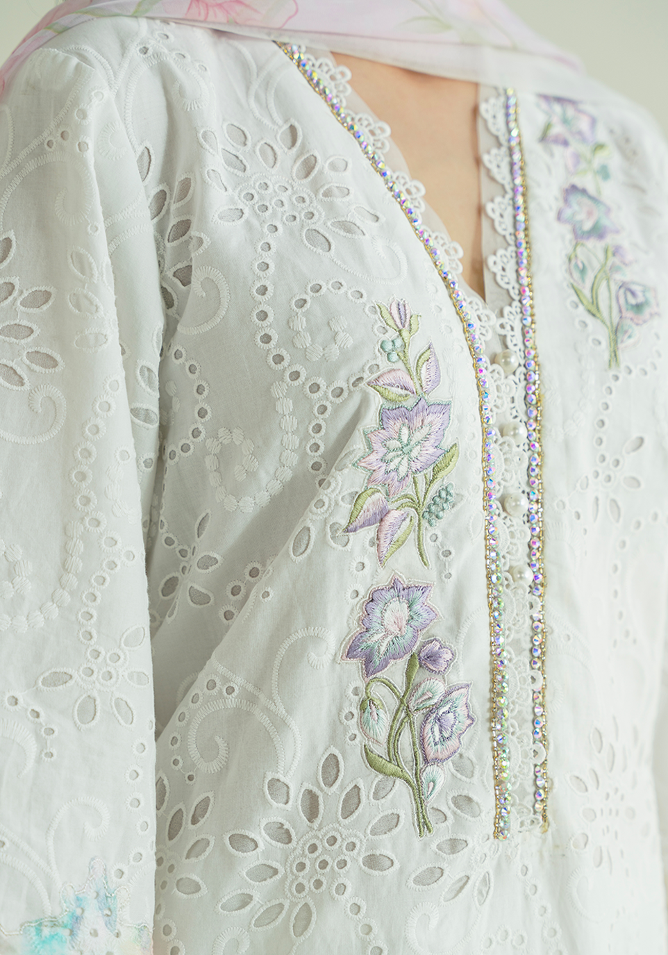 Zarqash | Whispers of Summer | FLORAL REVIERIE - Designer Dress - Type : Ladies Clothes - Available at Libayah - 100% Original