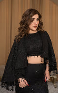 Threads and Motifs | Formal Dresses 25 | Embroidered Blouse With Embroidered Skirt And Embroidered Cape by Threads and Motifs - Designer Dress  - Type : Ladies Clothes - Available at Libayah - 100% Original 