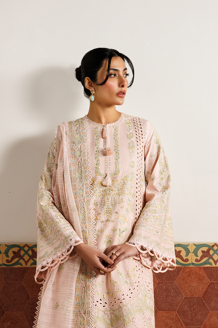 Emaan Adeel | Mirabelle Festive Luxury Lawn | ORCHID ROYALE by Emaan Adeel - Designer Dress  - Type : Ladies Clothes - Available at Libayah - 100% Original 