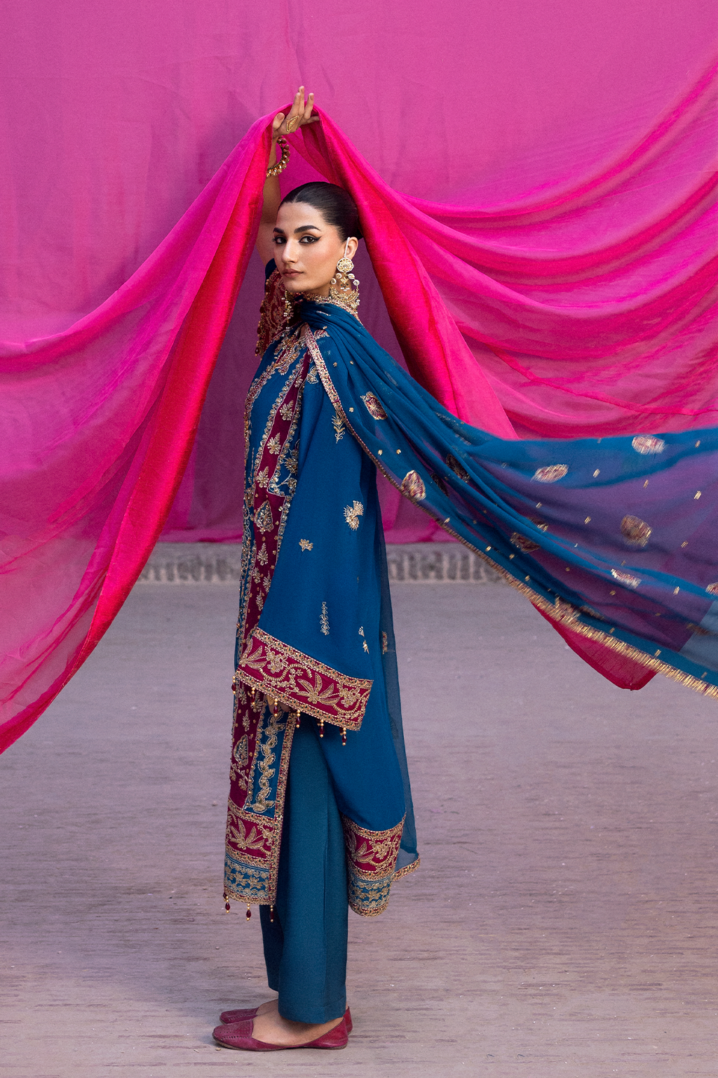Emaan Adeel | The Empress Wedding Formals | VELANIS by Emaan Adeel - Designer Dress  - Type : Ladies Clothes - Available at Libayah - 100% Original 