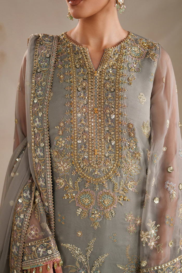 Baroque | Formals Collection | EMBROIDERED CHIFFON UF-4364 by Baroque - Designer Dress  - Type : Ladies Clothes - Available at Libayah - 100% Original 