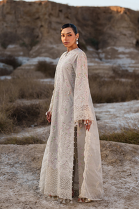 Emaan adeel | Sunlit Groove Luxury Lawn 26 | MEHVES by Emaan Adeel - Designer Dress  - Type : Ladies Clothes - Available at Libayah - 100% Original 