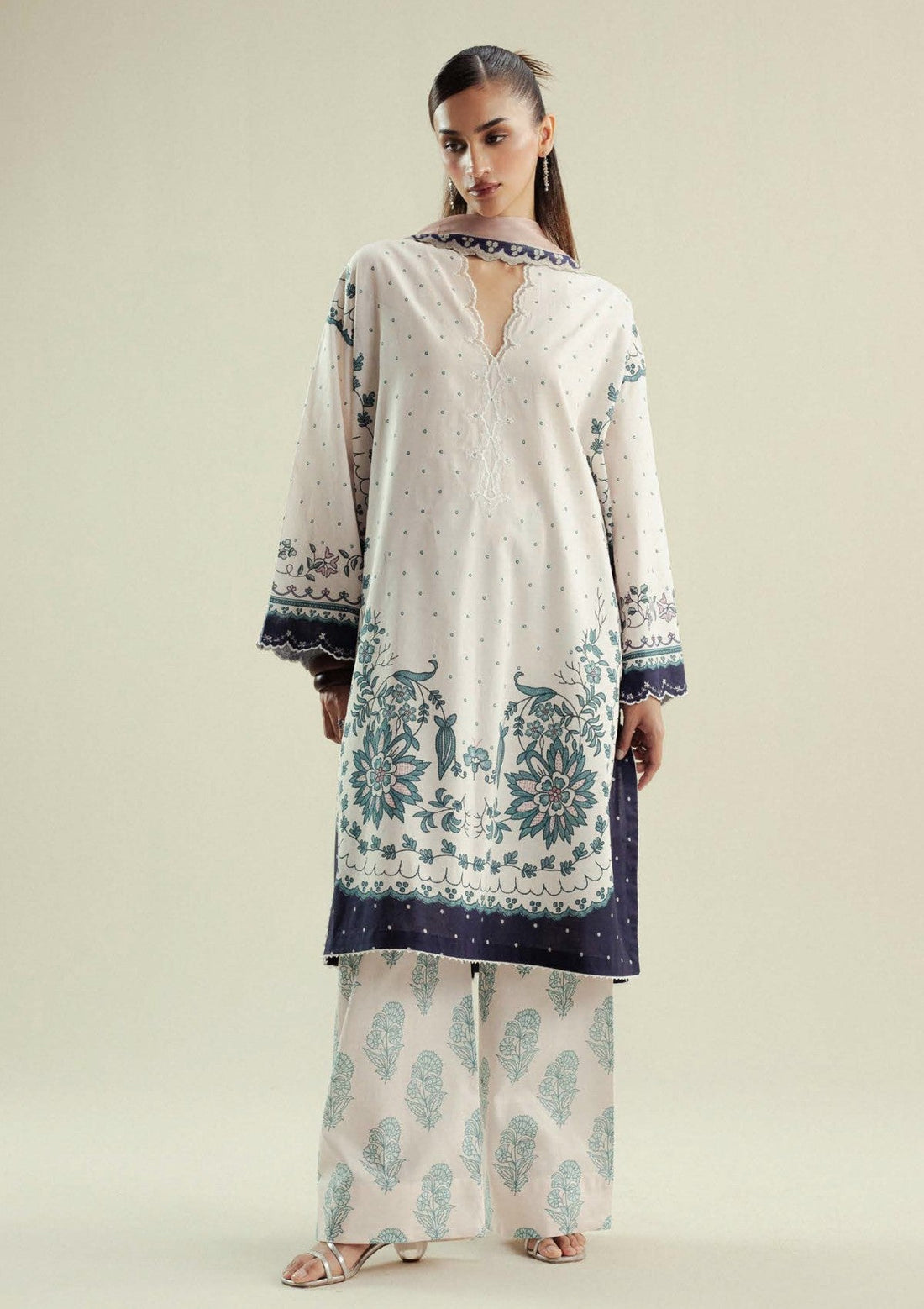 Zara Shahjahan | Coco Prints 25 | Muse-2B by Zara Shahjahan - Designer Dress  - Type : Ladies Clothes - Available at Libayah - 100% Original 