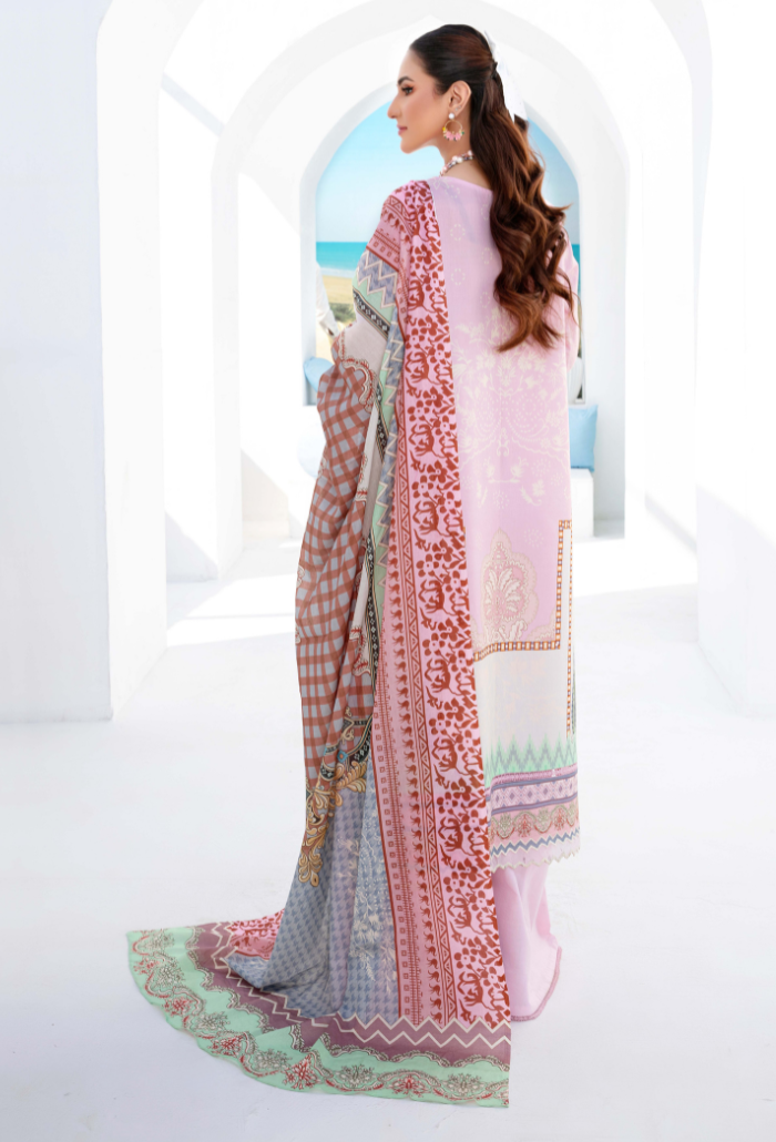 Humdum | Saira Bano Lawn 24 | D08 by HumDum - Designer Dress - Type: Ladies Clothes - Available at Libayah - 100% Original