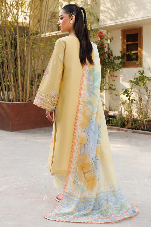 Farasha | Summer Weaves Embroidered Lawn | Sunlit Mellow by Farasha - Designer Dress - Type: Ladies Clothes - Available at Libayah - 100% Original