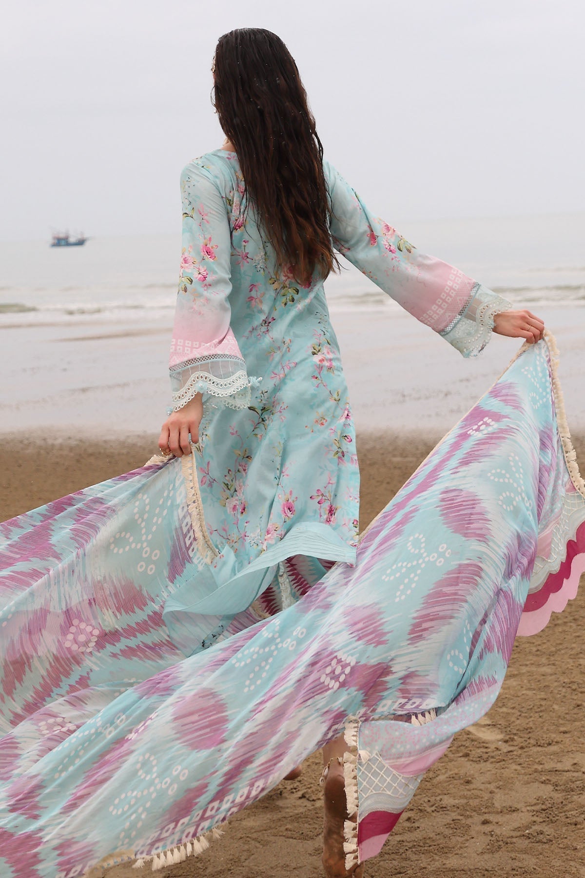 Nureh | Gardenia Embroidered Lawn 25 | NSG-173 by Nureh - Designer Dress - Type: Ladies Clothes - Available at Libayah - 100% Original
