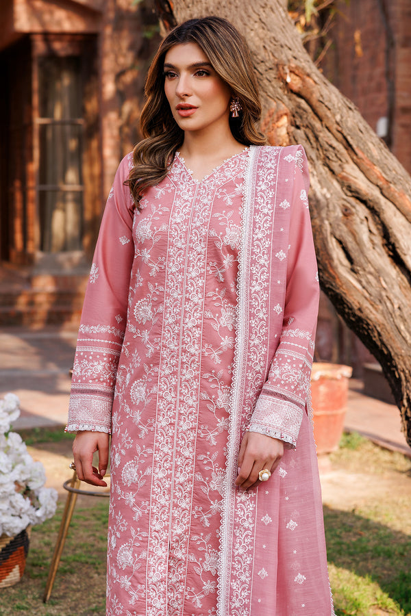 Farasha | Dastoor Embroidered Lawn SS24 | PEARL MIST by Farasha - Designer Dress - Type: Ladies Clothes - Available at Libayah - 100% Original